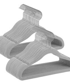 SONGMICS Kinderkleiderbügel, Platzsparend, 360° Drehbar, Taubengrau CRF027G05 Global Recycled Standard