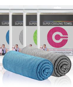 4 Stück Kühlhandtücher Cool für Sommer-Verbraucher im Fitnessstudio