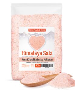 Himalaya Salz Rosa Kristallsalz 900g Badesalz für Relaxe und Schönheit in der Badewanne