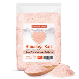 Himalaya Salz Rosa Kristallsalz 900g Badesalz für Relaxe und Schönheit in der Badewanne