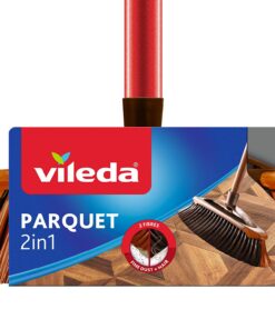 Vileda 2in1 Parkettbürste Pinsel für Familien mit Kindern im Wohnzimmer | Vileda 2in1 Parkettbürste Pinsel zur Professi