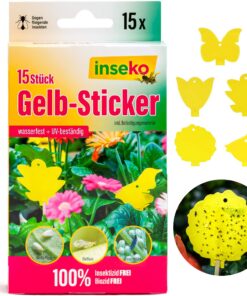 Inseko Professionelle Gelbfalle - Umweltfreundlich, Giftfrei, 15 Stück
