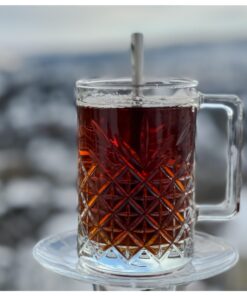 Topkapi 6-tlg Türkisches Tee-Set Umay-Sultan für 2 Personen │ Sen & Ben Serie Glas mit Kristall-Design Wundervoll für Te