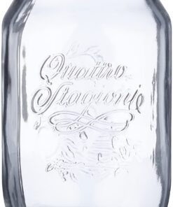 Bormioli Rocco Quattro Stagioni Einmachglas 1 Liter 6er Set weiß