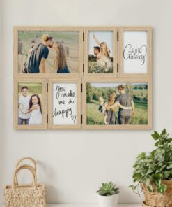 SUMGAR Bilderrahmen Collage Holz, 13x18 cm, 6er Set für Desktop oder Wand, perfektes Geschenk für Mama zum Muttertag