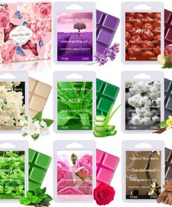 Frasheng Duftwachswürfel für Raumduft - 8 Stück Aromatherapy Wax Block - 100% Sojawachs - 8 Verschiedene Düfte - Geschen