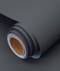 Klebefolie Möbelfolie für Küchenschrank und Tischplatten | Selbstklebende Matt Dunkelgrau Schutzfolie 40x300cm | Wasser