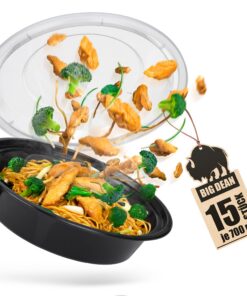 BigDean round 15 Stück Meal Prep Boxen für Fitnesslaien zur gesunden Ernährung bei Hausnutzung