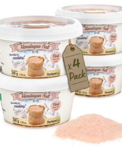 Nortembio Rosa Himalaya-Salz für Gesundes Kochen - 4x200g Extra Feinkorn - 100% Natur - Ohne Konservierungsstoffe