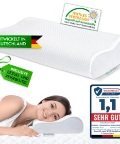 EcoSchlaf® Orthopädisches Kissen – Ergonomisches Nackenstützkissen – SeitenschläferkissenWheelchairuser