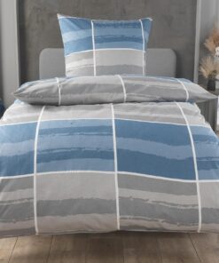 MALIKA kuschelige Baumwolle Winter Bettwäsche, flauschig warm, Größe:155x220 + 80x80 cm | Perfekt für die gesamte Famili