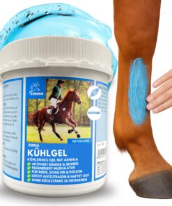 EMMA Kühlgel Pferd 1000 ml kühlend für Sehnen, Gelenke & Muskeln Sehnenverletzung Salbe