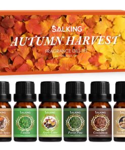 SALKING Herbst Ätherische Öle Set für Diffuser und Massage - 6x10mL Bio Aromatherapie Duftöl GeschenkSet