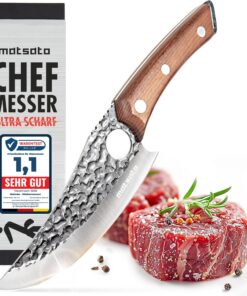 Matsato Küchenmesser Scharf, Perfekt für Profis und Enthusiasten beim Kochen und Zubereiten von Gerichten