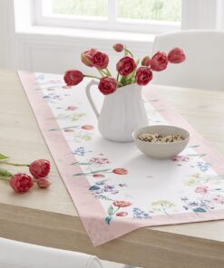 KAMACA hochwertiger Tischläufer Blumenwiese Eyecatcher Frühling Sommer (40x150 cm) KAMACA Tischläufer Blumenwiese Eyec