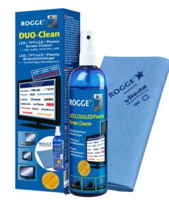 ROGGE DUO Clean Original Reiniger für LCD/TFT+Plasma Monitore - Profi-Microfasertuch 250ml