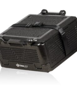 Thermobox für Essen faltbar, Schwarz, Warmhaltebox Mahlzeit | Isolier Klappbox, Styroporbox Klappbar | 16×10×5 cm, Veter