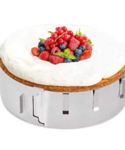 4smile Tortenring verstellbar – Edelstahl Kuchenring Ø 16-30 cm für perfekte torten – ideal zum Schichten und Dekorieren