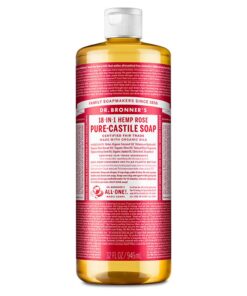 Dr. Bronner's 18-in-1 Hanf-Rose Reine Kastilien-Seife 946 ml USDA Organic EWG Verified Fair for Life