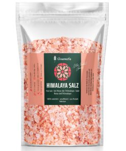 Gourmetia Rosen Kristallsalz aus Punjab Pakistan, grob gerieben, 2KG, ideal für Gourmet-Rezepte und Wellness-Einrichtung
