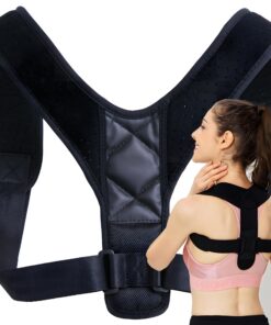 Reeto Haltungskorrektur Geradehalter Schwarz für Damen und Herren Posture Haltungskorrektur Universalgröße