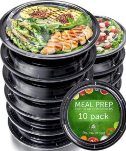 [10er Pack] 1-Fach Meal Prep Boxen - Mikrowellengeeignet & Spülmaschinenfest für die Whole-Food-Meinungsläufer - Essensv
