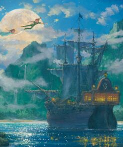 Disney Jigsaw Puzzle - Moon Rise Over Pirates Cove - 1000 Stück - Ideal für Familien - Ideal zum Geben -imports