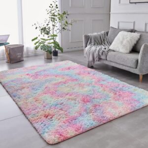 ROHATIM Hochflor Teppich Schlafzimmer Super weich Fluffy OEKO-TEX STANDARD 100 ROHATIM Hochflor Teppich Wohnzimmer Super