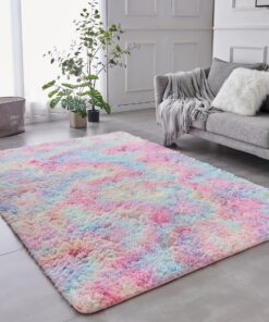 ROHATIM Hochflor Teppich Schlafzimmer Super weich Fluffy OEKO-TEX STANDARD 100 ROHATIM Hochflor Teppich Wohnzimmer Super