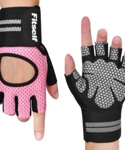 Fitness-Handschuhe Frauen mit Gelenksschutz und Rutschfest für Gym und Radfahren sowie Krafttraining - derechoschutzfähi