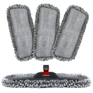 Homgif Microfaser Mop Pads - Vergrößerte Verdickte Wischmopp Reinigung Pads Für Home Küche - Waschbar Bodenwischer-Ersat