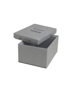 Climapor Transportbox mini aus Styropor - Volumen: 25,5 x 35 x 21 cm, Wandstärke: 1,75 cm - Volumen: 9 Liter - 2 Thermob