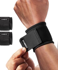 CAMBIVO Handgelenk Bandagen Krafttraining Fitness Gym Sportschutz 2 Stück Verstellbar