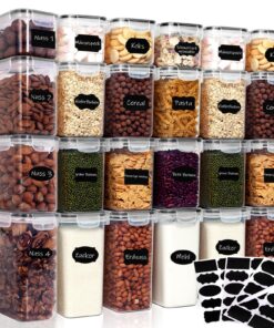 CALIYO Luftdichte Vorratsdosen 24er Set BPA-Frei Küche Lebensmittel Organizer