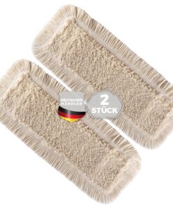 Thometzki Wischmopp-Bezug - Hochwertiger Bodenwischer-Bezug für Parkett-Dielen, Laminat & Fliesen - Echtholz Trocken- &