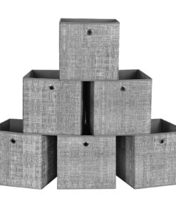 SONGMICS Aufbewahrungsbox für Kleideraufbewahrung, Vliesstoff-Aufbewahrungsboxen mit Griff und Organisatorfunktion, 30x3