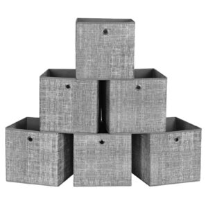 SONGMICS Aufbewahrungsbox für Kleideraufbewahrung, Vliesstoff-Aufbewahrungsboxen mit Griff und Organisatorfunktion, 30x3
