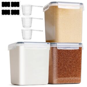 ComSaf Luftdichte Mehl Aufbewahrungsbox |5L 3Pcs, Vorratsdosen Küche, Lebensmittelaufbewahrung luftdicht