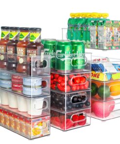 Kühlschrank Organizer 12er Set BPA-frei – Durchsichtige Vorratsbehälter für Küche & Kühlschrank