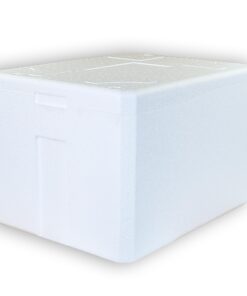 Thermobox XXL 64,5 Liter mit Deckel - Wiederverwendbare Kühlbox mit Styropor-Isolation für Langdistanz-Fahrten | Große K