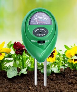 Flintronic Boden-Feuchtigkeitsmesser und pH-Meter für Garten und Rasen | Flintronic 3-in-1 Bodentester für Pflanzenerde
