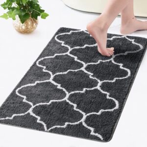 MIULEE rutschfest Badteppich Waschbar Badezimmerdecke Weich Mikrofaser 50x80cm