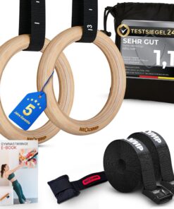 Turnringe NEOLYMP - Outdoor - Optimaler Grip und Haltbarkeit - Schweißaufnahme - für Zuhause & Outdoor Training - Ringe