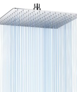 Regendusche Duschkopf Silber - Hochdruck, Ultradünn, 360° Schwenkbar - Luxus-Kopfbrause für Spa-Erfahrung (12 Zoll) Reg