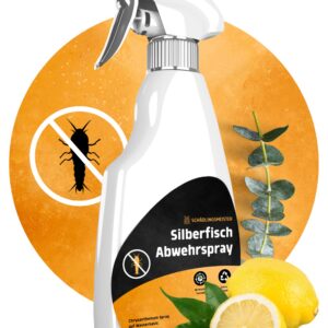 Schädlingsmeister Silberfisch Abwehrspray - Wirksam mit Eukalyptus & Chrysanthemum - Made in Germany - Schutz für Haus u