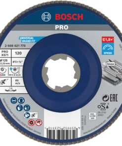 Bosch 1x PRO Metal X571 Fächerschleifscheibe für Stahl und Edelstahl, Professional, Kleiner Winkelschleifer