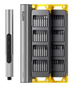 HOTO SNAPBLOQ™ S-A01 Mini Elektro Schraubendreher Set für Pragereparaturen, 3-Gang Drehmoment, Magnetisch Präzision, Ide