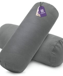 2er Pack Nackenrollenbezüge mit Reißverschluss – für Komfortable Nackenstützkissen, 100% Baumwolle, weich und waschbar,