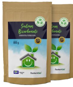Nortembio Natron 2 x 850 g 100% natürlich für Küchen-, Badezimmer- und Textilreinigung. Ohne Aluminium, entfertcht Gerüc