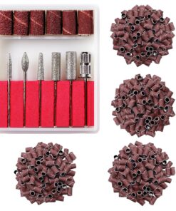 EUDUQ 412 Stück Nagelfräser Aufsätze für Professionelle Maniküre und Pediküre - ideal für Nagelpflege und Design - mit 6